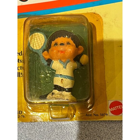 NOS Vintage 1981 MATTEL The Original Mini MONCHHICHI Collectibles 5065 Tennis - Picture 3 of 8